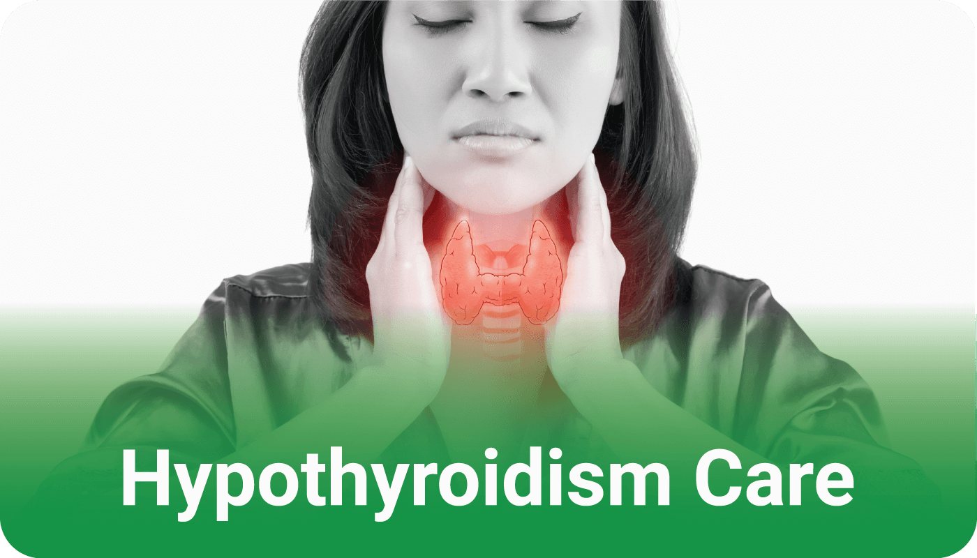 Doctor palpating a patient's neck to examine the thyroid gland